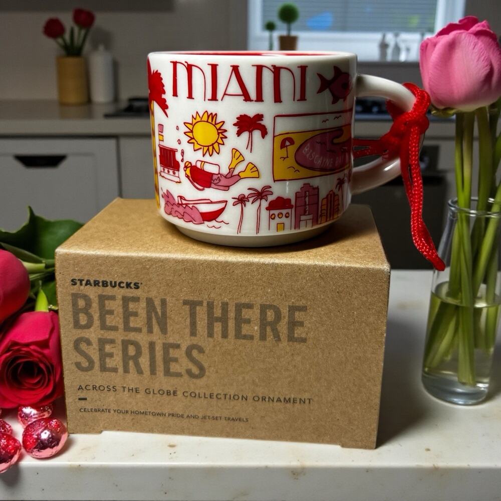 Starbucks Miami Been There 2oz ORNAMENT Mug MINI NWT Box – Not Full Size